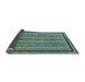 Sideview of Abstract Light Blue Modern Rug, abs633lblu