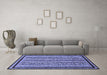 Machine Washable Abstract Blue Modern Rug in a Living Room, wshabs633blu