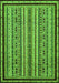 Machine Washable Abstract Green Modern Area Rugs, wshabs633grn