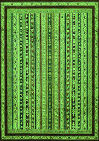 Abstract Green Modern Rug, abs633grn