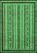 Machine Washable Abstract Emerald Green Modern Area Rugs, wshabs633emgrn