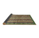 Sideview of Abstract Copper Green Modern Rug, abs634