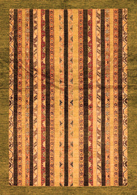 Abstract Orange Modern Rug, abs634org