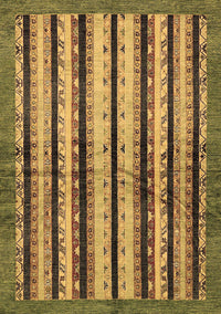 Abstract Brown Modern Rug, abs634brn