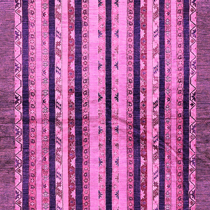 Machine Washable Abstract Pink Modern Rug, wshabs634pnk