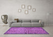 Machine Washable Abstract Purple Modern Area Rugs in a Living Room, wshabs634pur