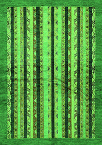 Abstract Green Modern Rug, abs634grn