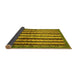 Sideview of Abstract Yellow Modern Rug, abs634yw