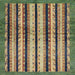 Square Abstract Copper Green Modern Rug, abs634