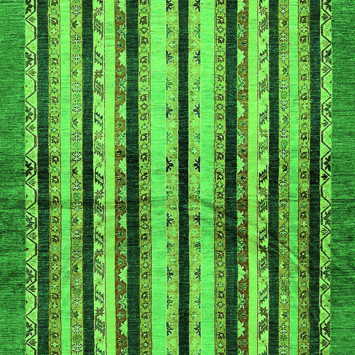Machine Washable Abstract Green Modern Area Rugs, wshabs634grn