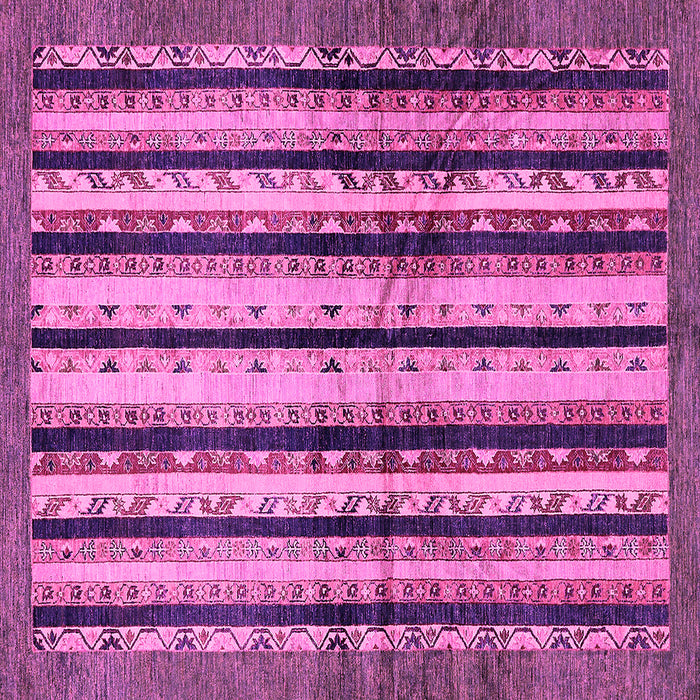 Square Abstract Pink Modern Rug, abs634pnk