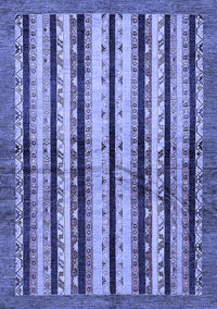 Abstract Blue Modern Rug, abs634blu