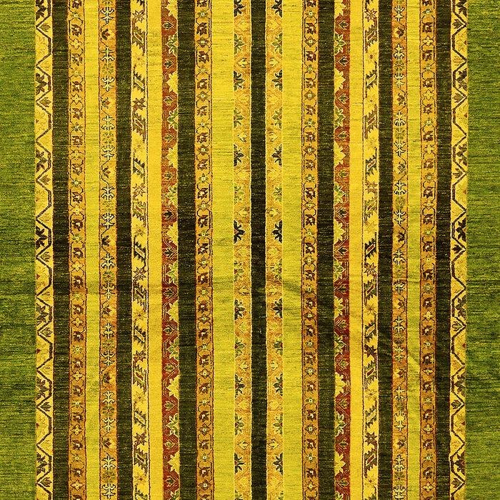 Machine Washable Abstract Yellow Modern Rug, wshabs634yw