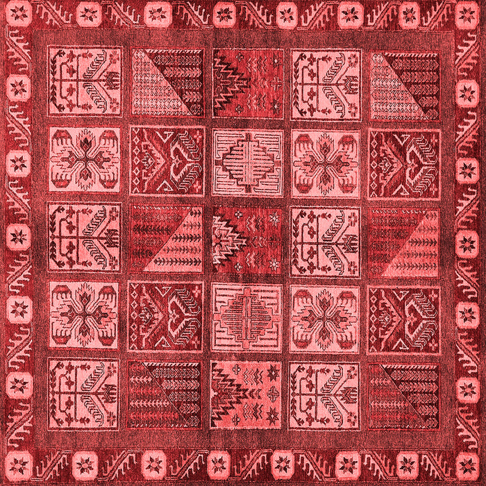 Abstract Red Modern Rug, abs635red