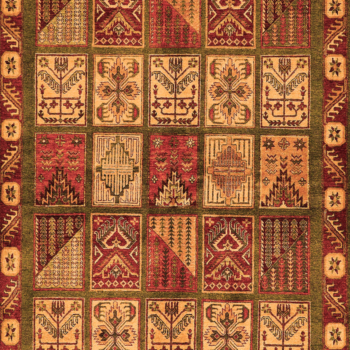 Abstract Orange Modern Rug, abs635org