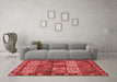 Modern Red Washable Rugs