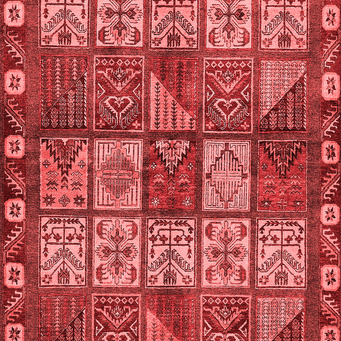 Machine Washable Abstract Red Modern Rug, wshabs635red