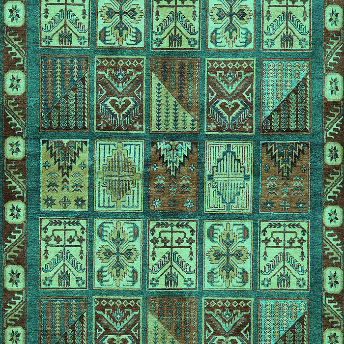 Machine Washable Abstract Turquoise Modern Area Rugs, wshabs635turq