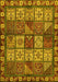 Abstract Yellow Modern Rug, abs635yw