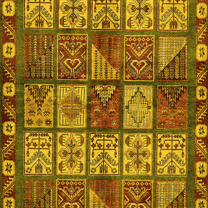 Abstract Yellow Modern Rug, abs635yw