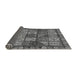 Sideview of Abstract Gray Modern Rug, abs635gry