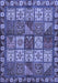 Machine Washable Abstract Blue Modern Rug, wshabs635blu