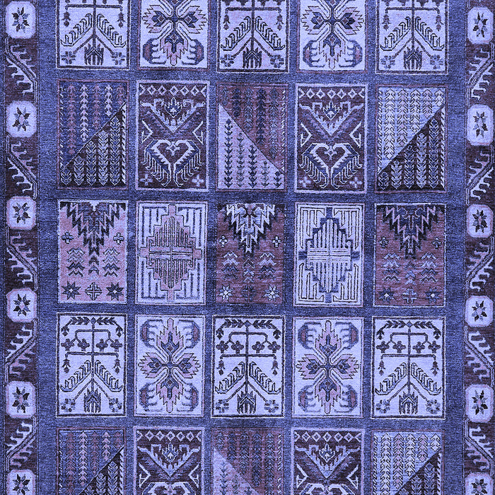 Machine Washable Abstract Blue Modern Rug, wshabs635blu