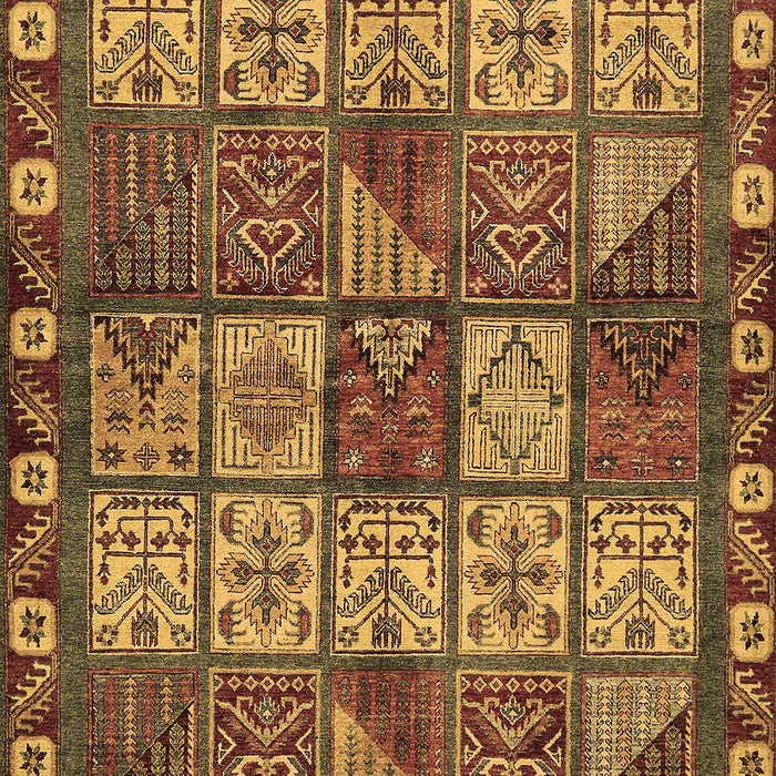 Abstract Brown Modern Rug, abs635brn