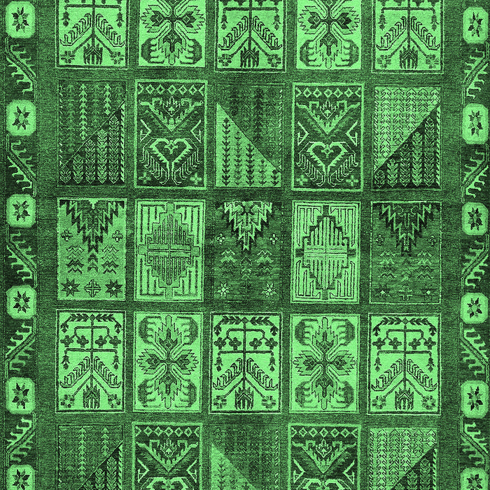 Machine Washable Abstract Emerald Green Modern Area Rugs, wshabs635emgrn