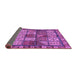 Sideview of Abstract Purple Modern Rug, abs635pur