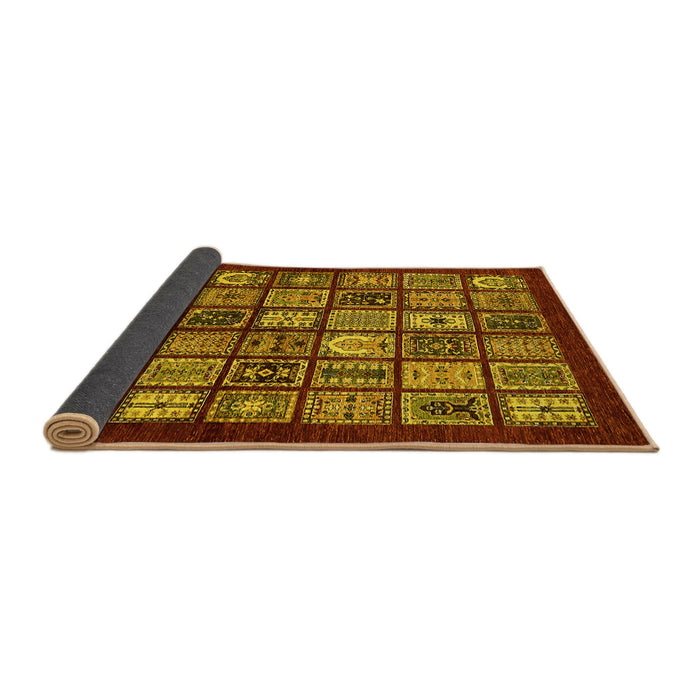 Sideview of Southwestern Yellow Country Rug, abs636yw