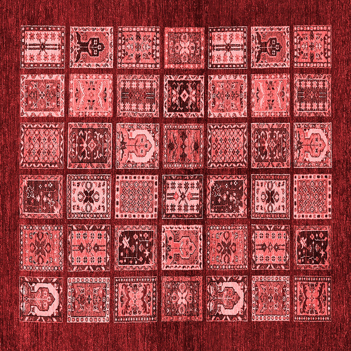Machine Washable Southwestern Red Country Rug, wshabs636red