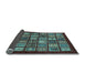 Sideview of Southwestern Light Blue Country Rug, abs636lblu