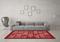 Machine Washable Southwestern Red Country Rug, wshabs636red