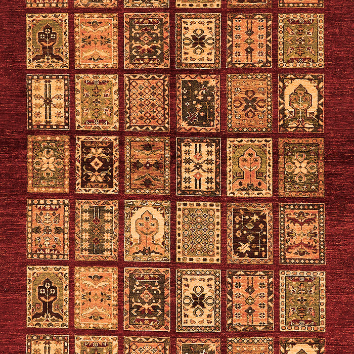 Southwestern Orange Country Rug, abs636org