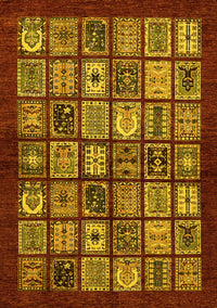 Southwestern Yellow Country Rug, abs636yw