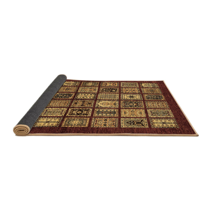 Sideview of Southwestern Brown Country Rug, abs636brn