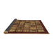 Sideview of Southwestern Brown Country Rug, abs636brn