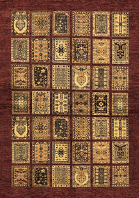 Southwestern Brown Country Rug, abs636brn