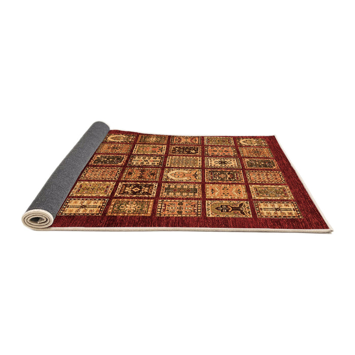 Sideview of Southwestern Orange Country Rug, abs636org