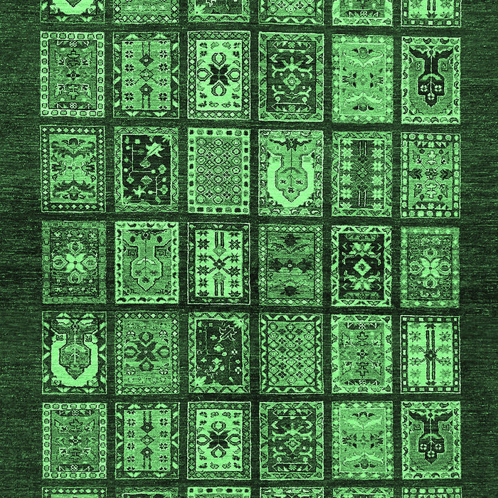 Southwestern Emerald Green Country Rug, abs636emgrn