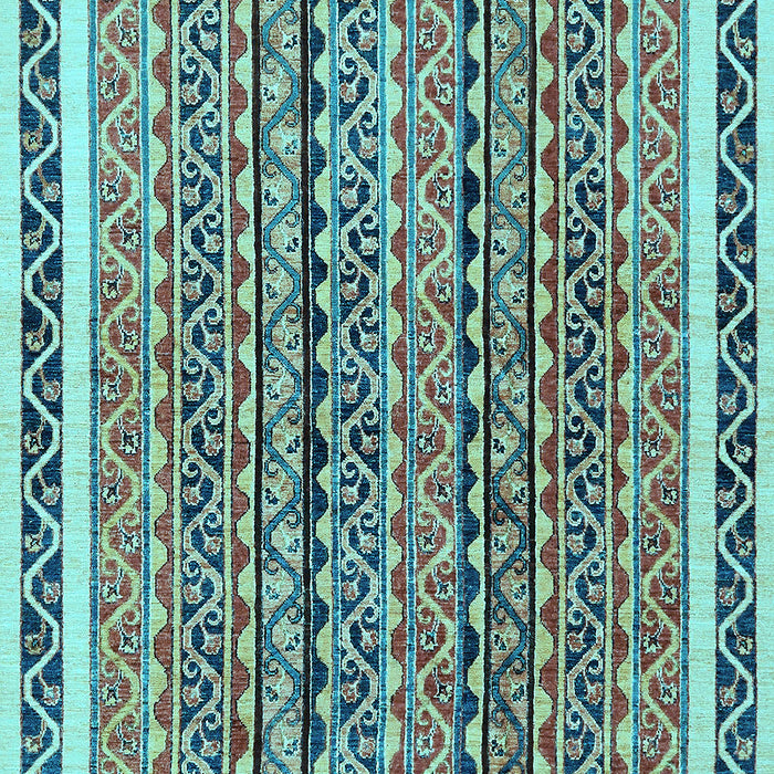 Machine Washable Abstract Light Blue Modern Rug, wshabs637lblu