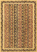 Abstract Brown Modern Rug, abs637brn