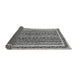 Sideview of Abstract Gray Modern Rug, abs637gry