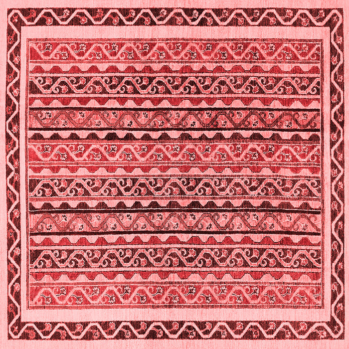 Machine Washable Abstract Red Modern Rug, wshabs637red