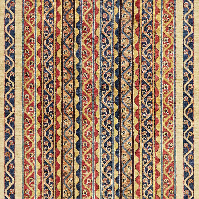 Machine Washable Abstract Yellow Rug, wshabs637