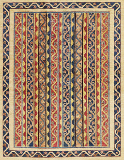 Abstract Yellow Modern Rug, abs637