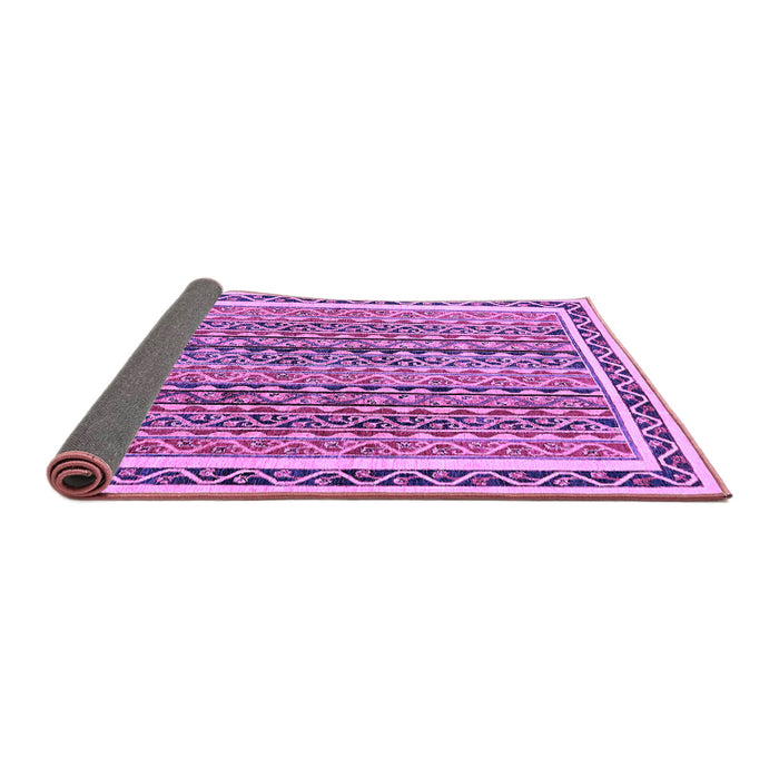 Sideview of Abstract Purple Modern Rug, abs637pur