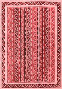 Abstract Red Modern Rug, abs637red