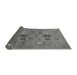 Sideview of Abstract Gray Modern Rug, abs638gry